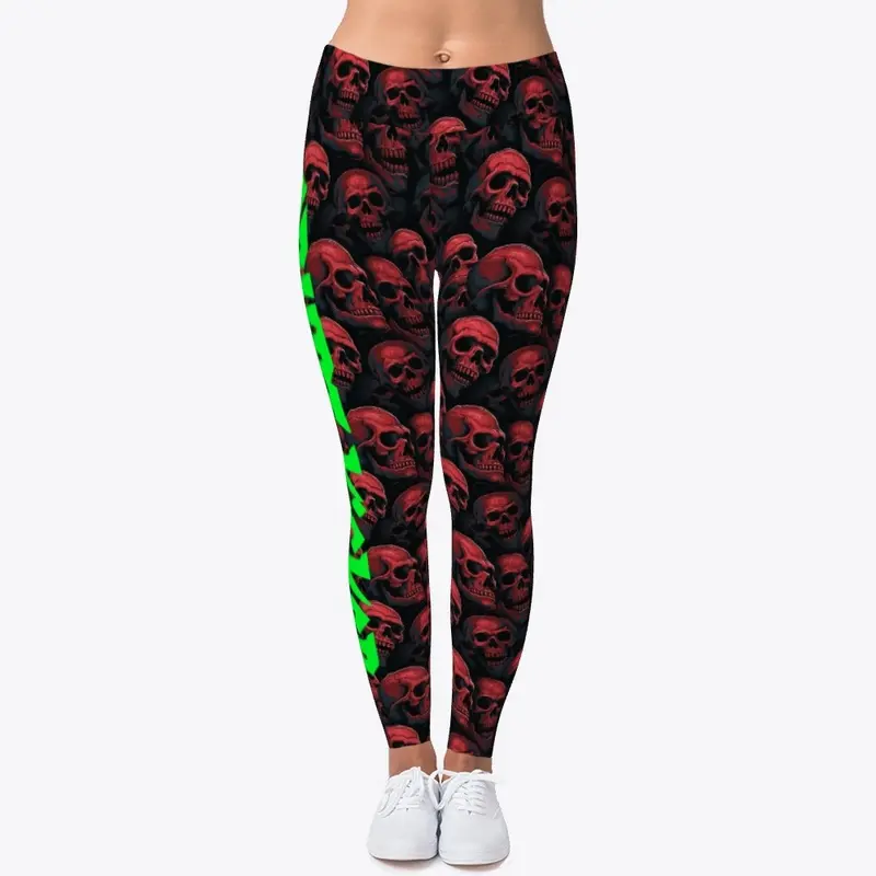 Red Skull Leggings